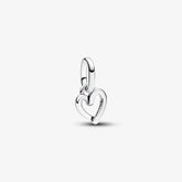 Pandora ME Mini Charm-Anhänger: Freihandherz - Sterling-Silber